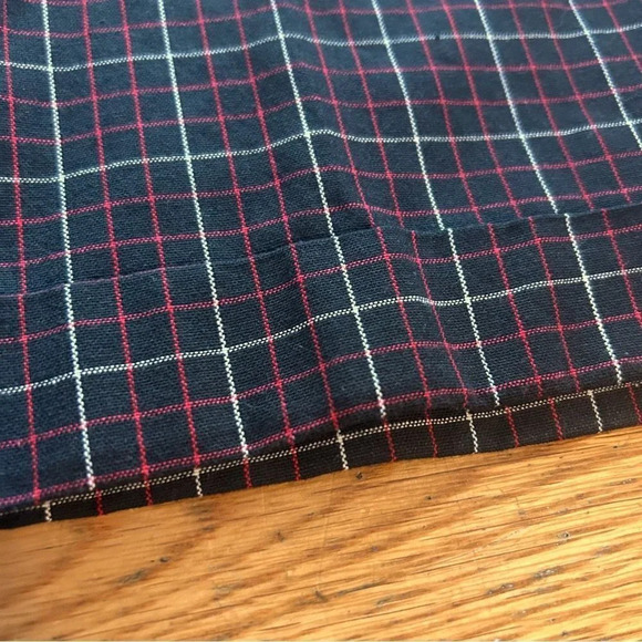 Petite Sophisticate High Waisted Shorts Size 12P Vintage Black Red Plaid Womens - Picture 9 of 10